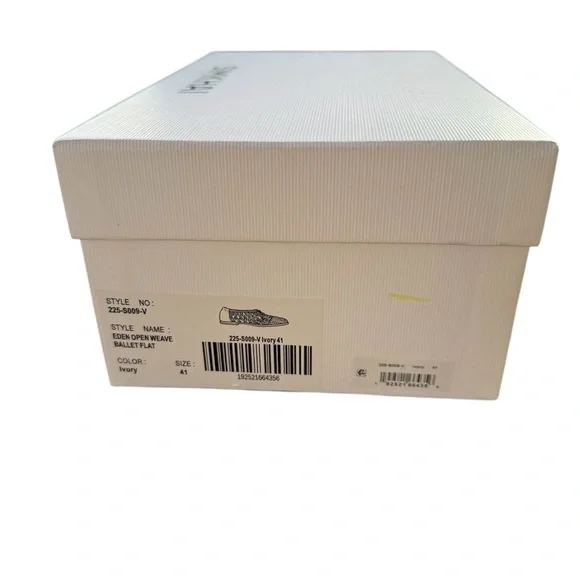 SIMKHAI Eden Woven Leather Ballet Flats in Ivory Women’s Size 10.5 - Picture 9 of 11